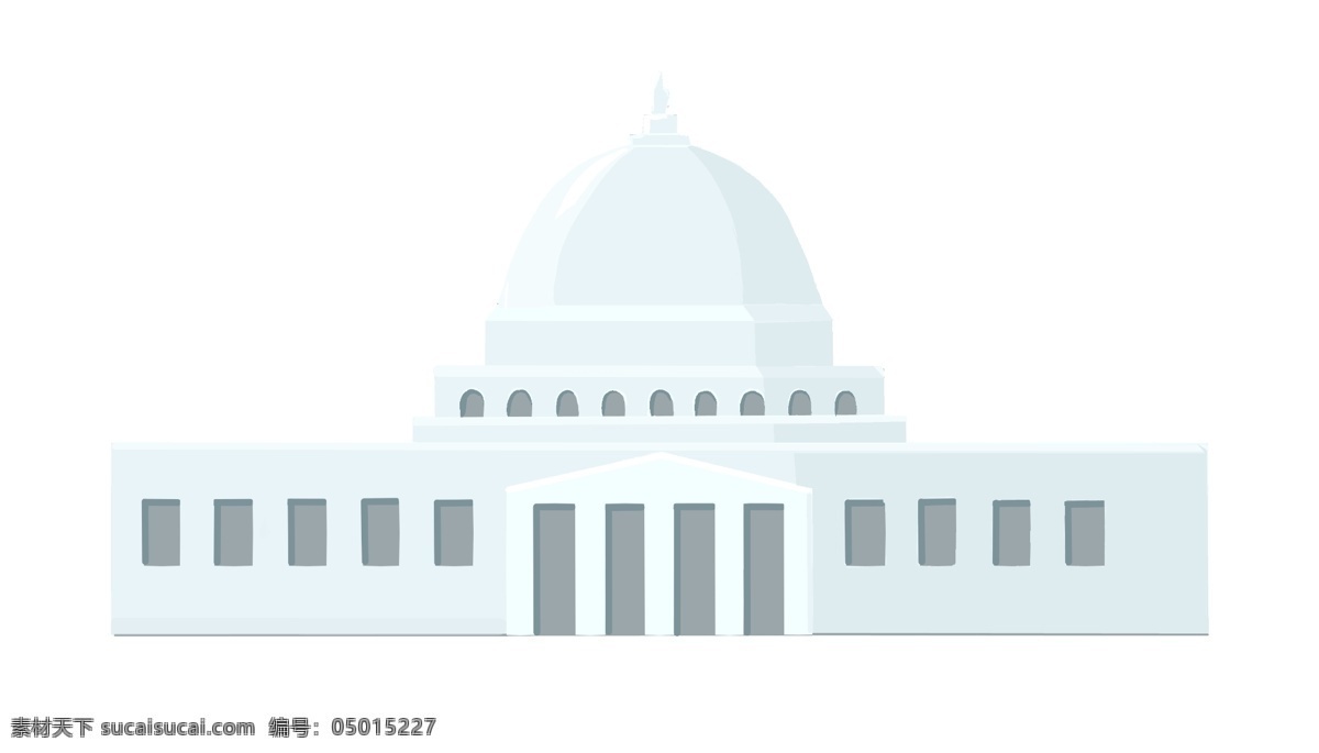 手绘 建筑 美国 白宫 漂亮的建筑 卡通插画 手绘建筑插画 美国的白宫 权利的中心 白色的建筑