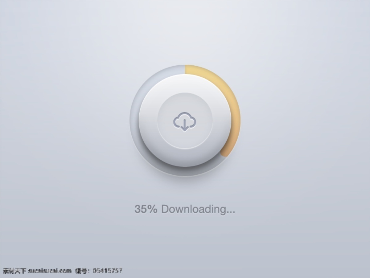 按钮 进度 云 网页素材 网页模板