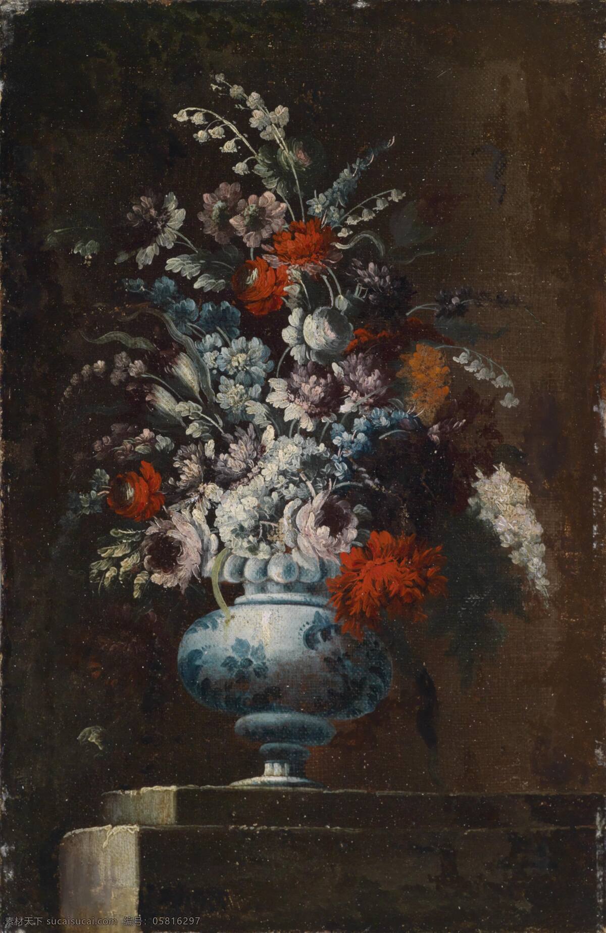 古典油画 花瓶 绘画书法 静物 文化艺术 油画 鲜花 设计素材 模板下载 静物鲜花 永恒之美 混搭鲜花 装饰素材