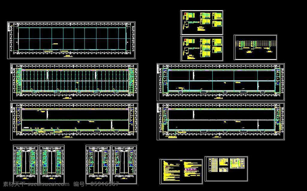 辽宁 工业厂房 电气 设计图 电气施工 dwg 黑色