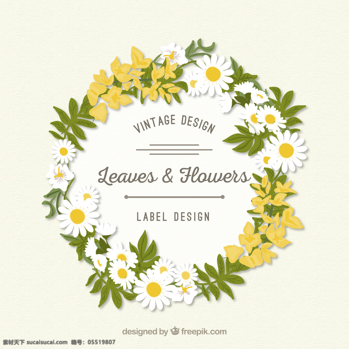 树叶和花标签 框 标签 花卉 自然 模板 叶 花园 装饰 花框 花架 白色