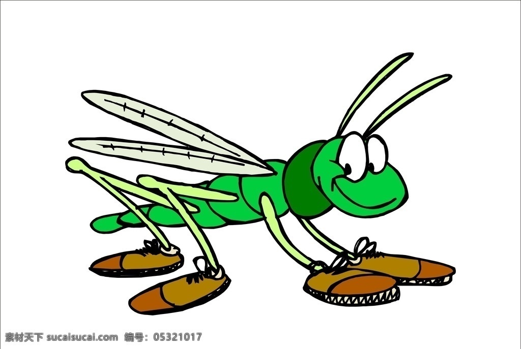 卡通蜻蜓 蜻蜓 绿色蜻蜓 卡通运动 矢量蜻蜓 绿蜻蜓 卡通图 动漫动画 动漫人物