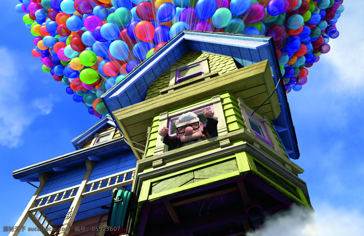 飞屋环游记 天外奇迹 飞屋 卡尔 罗素 查尔斯 道格 迪斯尼 剧照 动画电影 pixar 动漫动画 动漫人物
