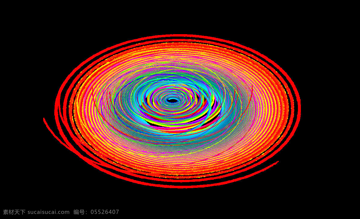 彩色 线条 旋转 圆圈 元素 png元素 免抠元素 透明素材 旋涡