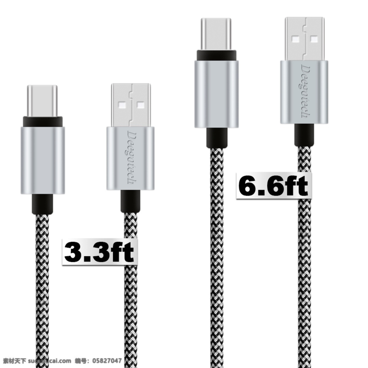 type c 数据线 充电线 编织线 黑白线 分层