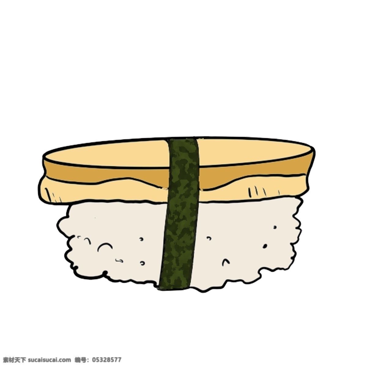 日本 寿司 美食 插图 日式寿司 日本寿司 寿司美食 生鱼片寿司 盘子 日本寿司食物