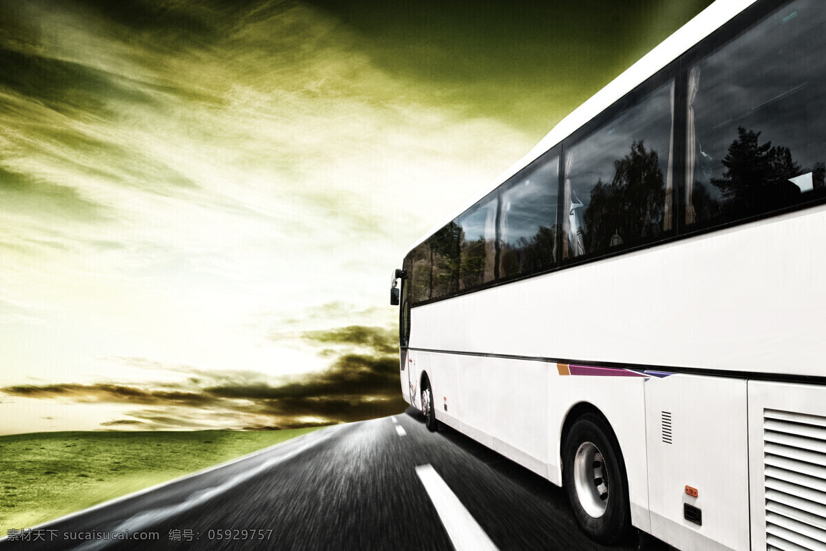 公共汽车 客车 巴士 大巴车 交通运输 交通工具 现代科技