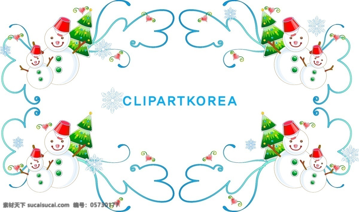 精美 圣诞 花边 系列 矢量 韩国矢量 圣诞节花边 圣诞节素材 圣诞树 雪人 圣诞节 装饰 图案 节日素材