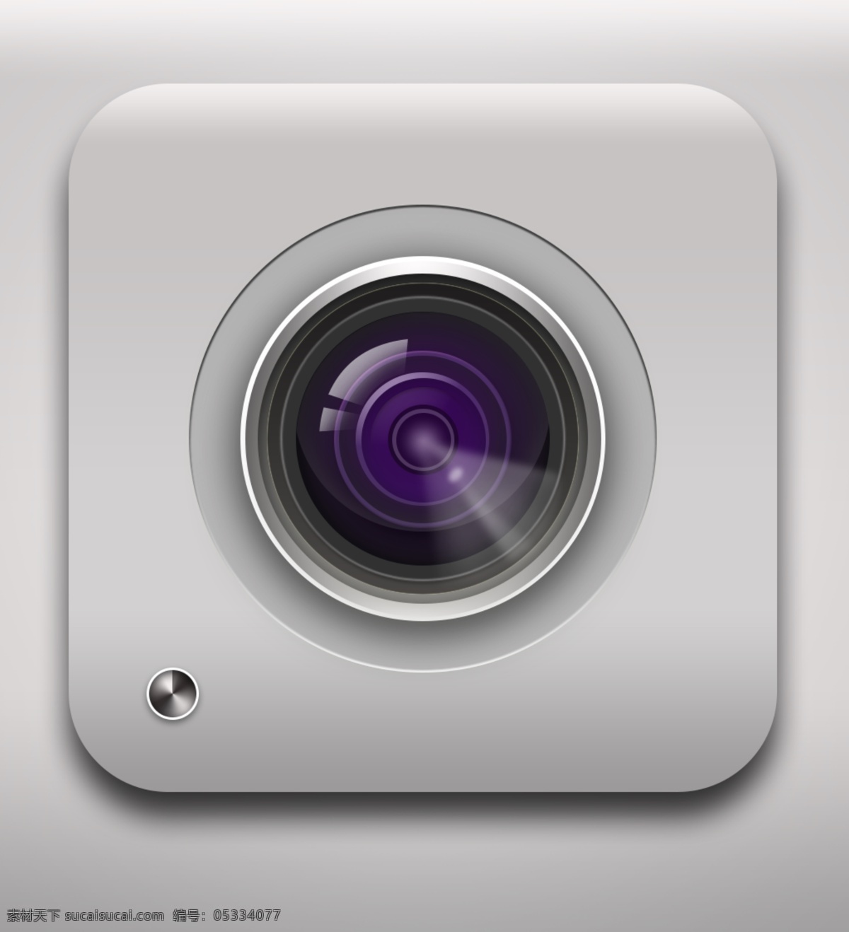 app ios 写实 相机 图标 psd源文件 超大 ui 超大ui图标 app图标 灰色