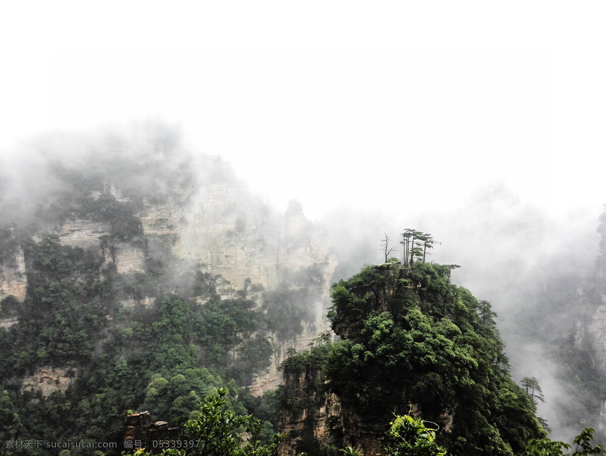 湖南 张家界 风景 高清 高山 山峰 山地 地形