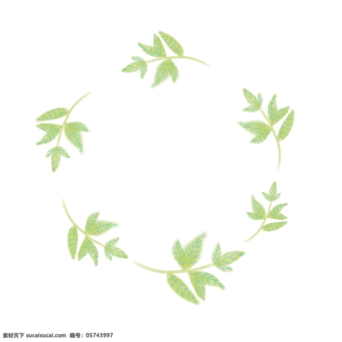 卡通 绿色 叶子 圆环 免 抠 图 绿色卡通叶子 免抠绿叶圆环 漂浮 的卡 通 卡通漂浮的 绿