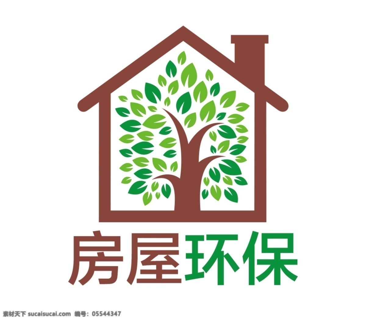 房屋 环保 logo