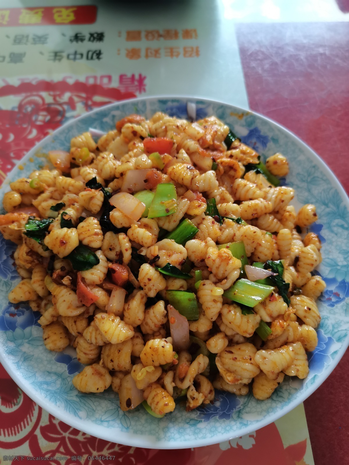 美食 炒 麻 食 炒麻食 食物 诱人 可口 美食天下 餐饮美食 传统美食