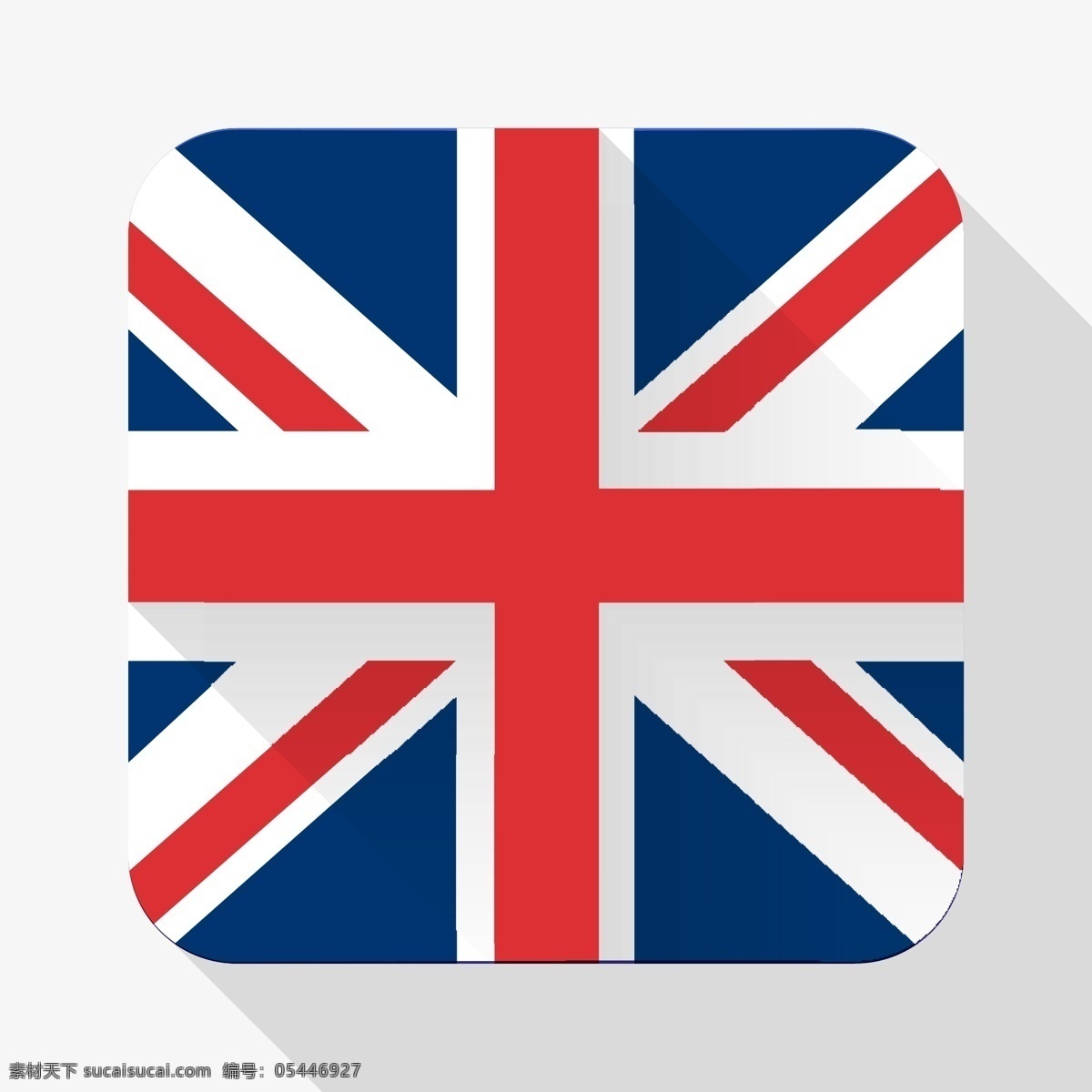 英国 国旗 矢量 图标 英国国旗 米字旗 卡通图标 立体图标 旗帜 旗子 图 标志图标 矢量素材 生活百科 白色