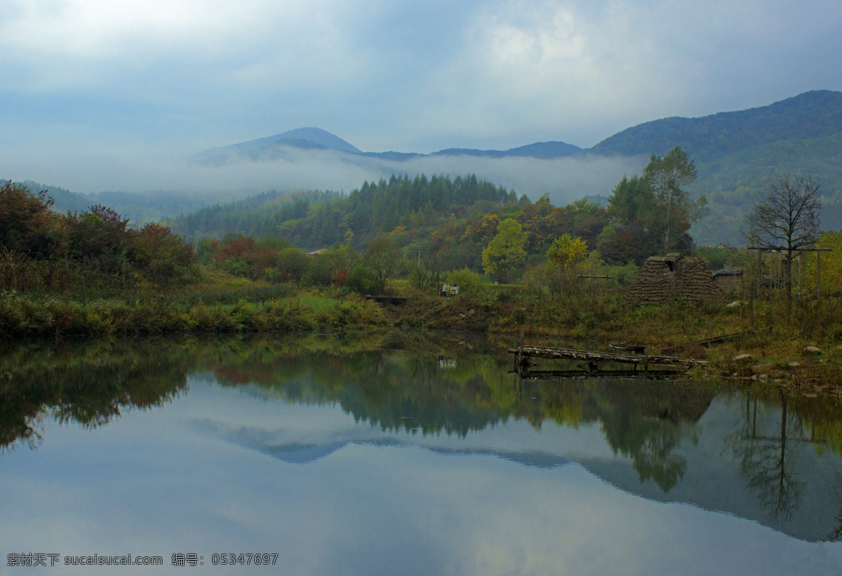 东北 乡村 风景 山水 自然 白云 自然景观 山水风景