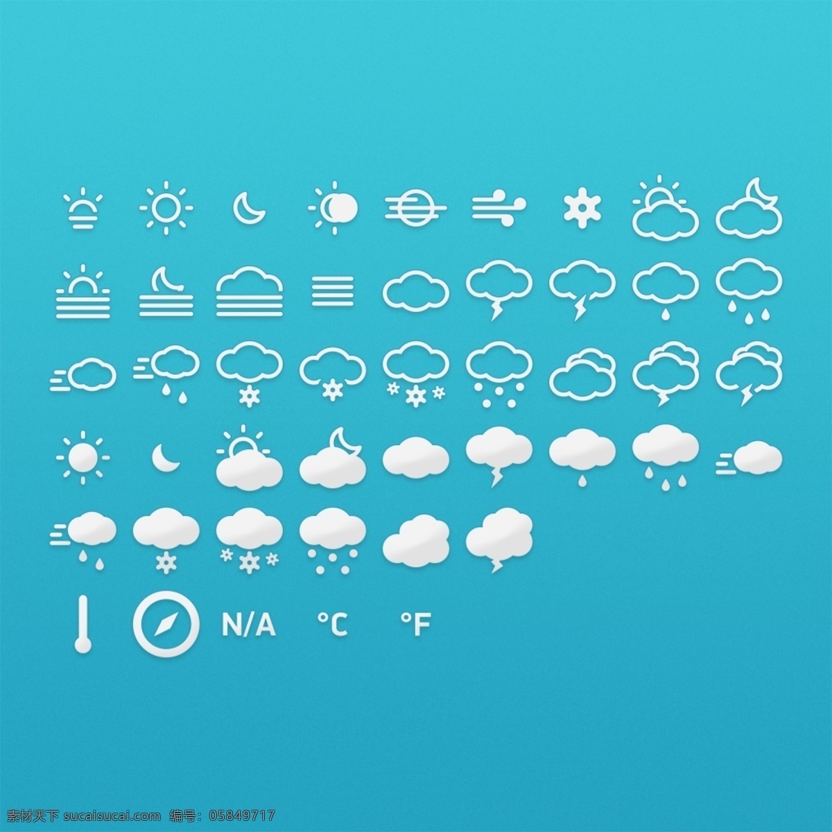 网页 天气 控件 图标 天气控件设计 天气控件 天气图标 天气icon icon设计 icon 太阳图标 下雨图标 阴天图标 雨天 下雪图标 打雷图标 温度计