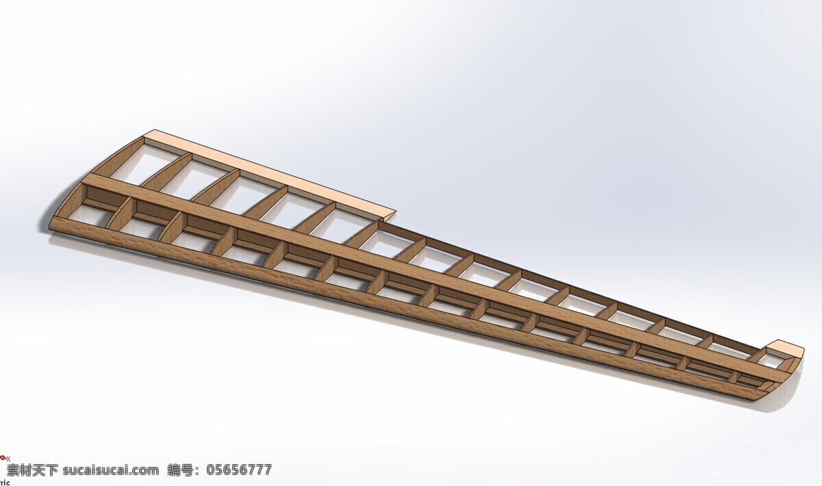 模型 飞机 机翼 钢筋混凝土 机翼轻 克拉克 clarky 3d模型素材 建筑模型