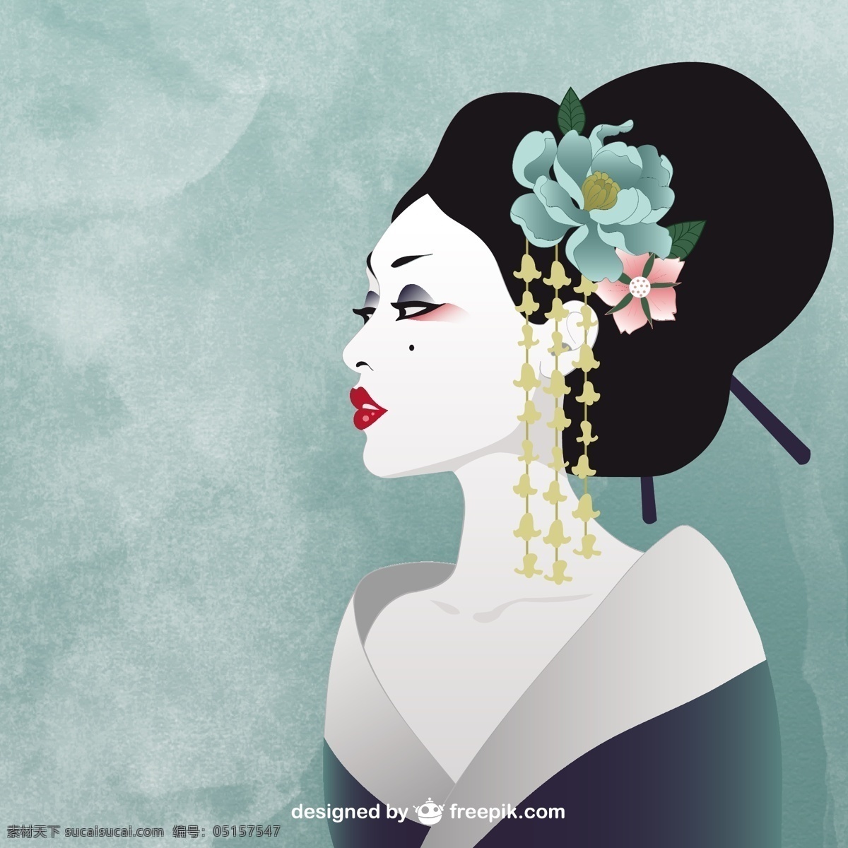 日本女人 日本 日语 东方 文化 亚洲 美丽 艺伎 传统 和服 图标 高清 源文件