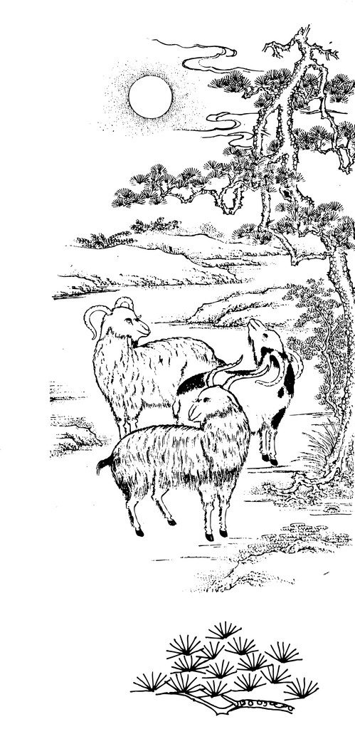 三羊开泰素材图片下载-素材编号05458667-素材天下图库