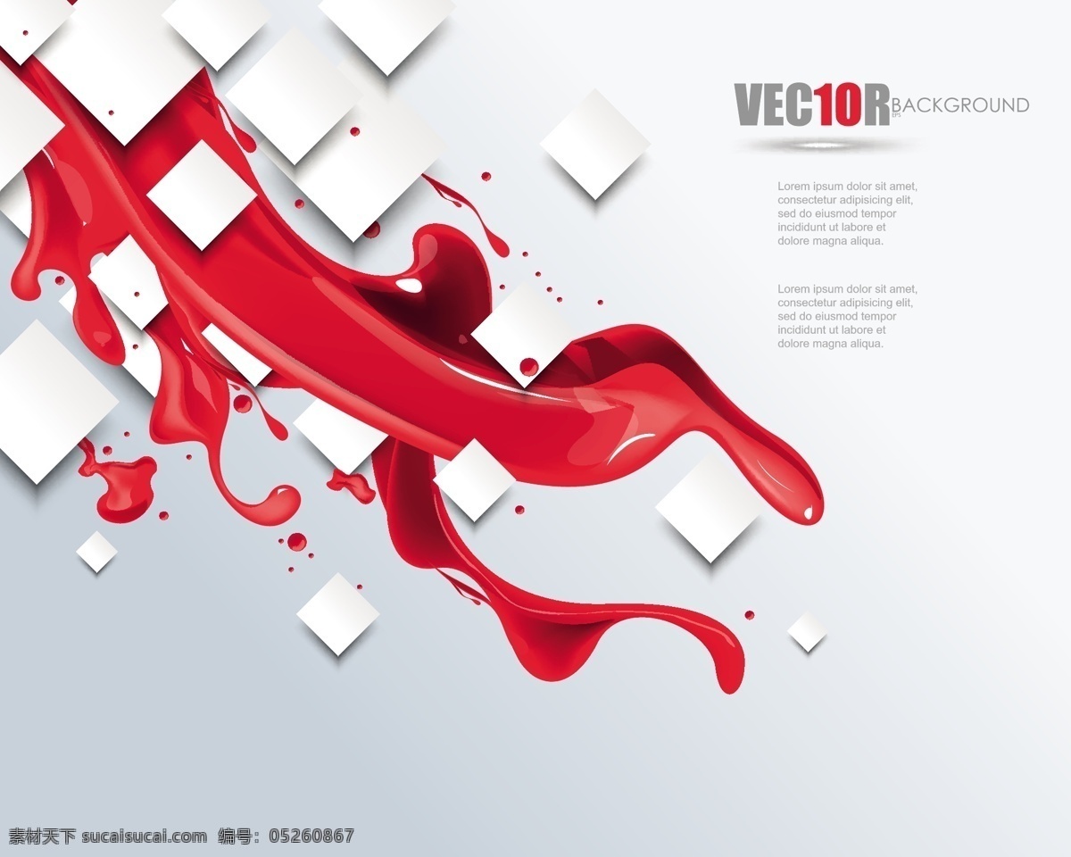 白色 方块 红色 液体 创意 名片 背景 创意名片 卡片 图案 名片卡 广告设计名片