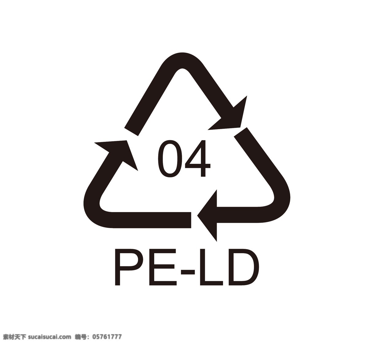 peld 回收 标志 环保 pe ld 标志图标 公共标识标志