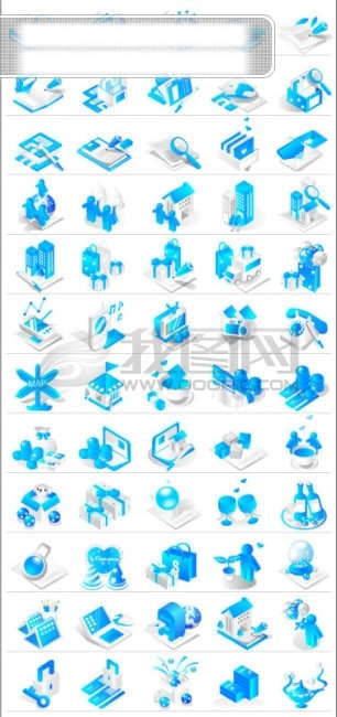 韩国免费下载 风格 韩国 蓝色 图标 系列 矢量 矢量图 其他矢量图