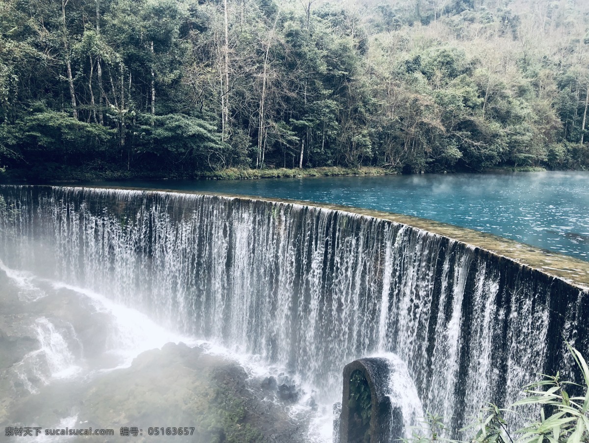 小七孔 贵州 幽谷 瀑布 溪水 山涧 河流 石 水上森林 生态长廊 树木 旅游摄影 国内旅游