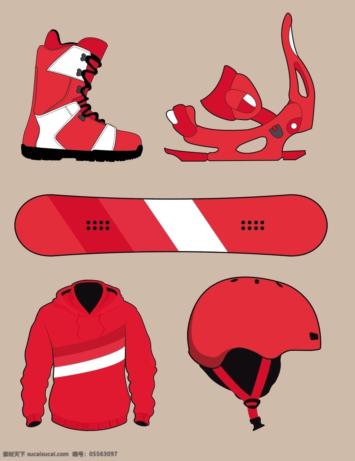 滑雪设备 运动 雪 冬天 板 头盔 滑雪板 靴子 设备 极端的 垂直的 休闲 滑雪 红色