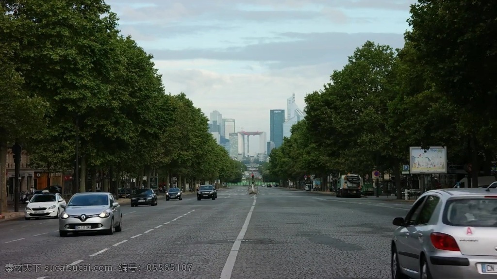 视频背景 实拍视频 视频 视频素材 视频模版 城市 马路 树木 马路树木 城市马路