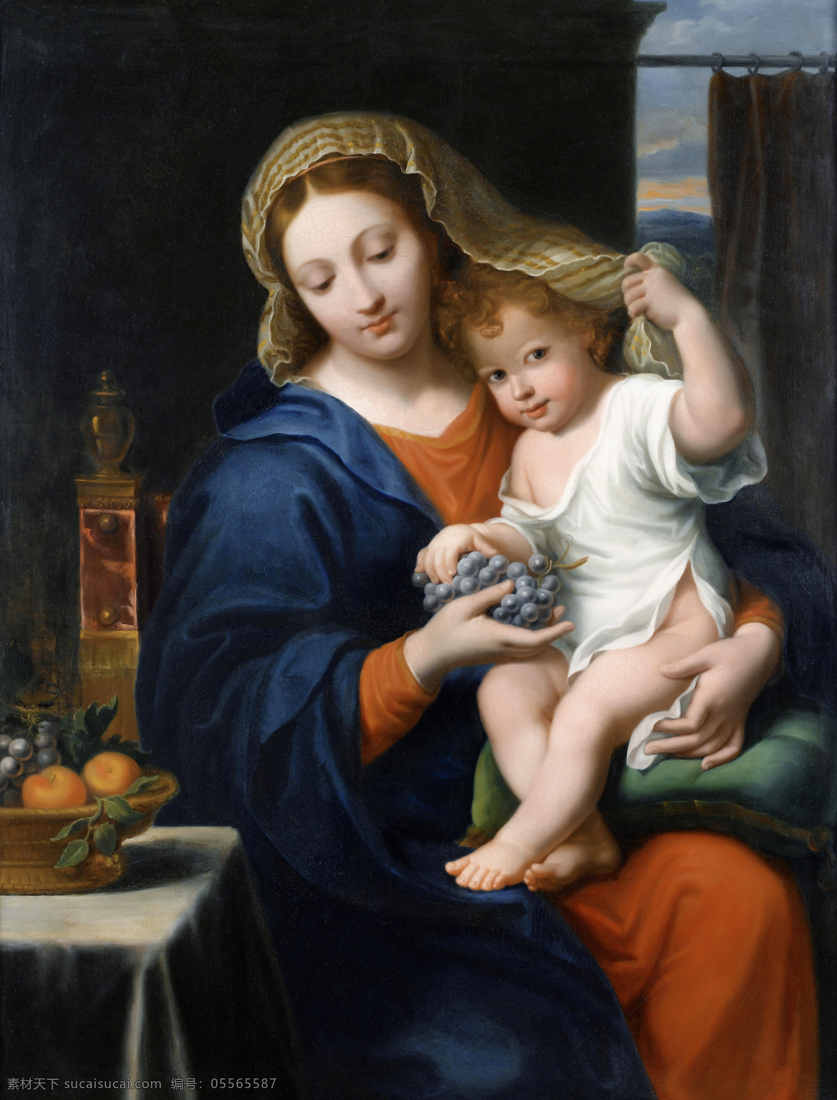 圣母抱耶稣 圣母抱子 耶稣 玛利亚 天使 人物图库 生活人物