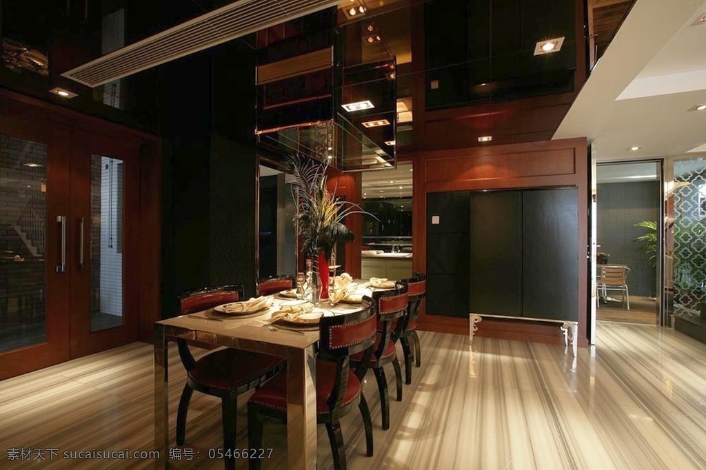 现代 中式 餐厅 吊灯 效果图 羊皮吸顶灯 仿古 木艺 餐厅卧室吊灯