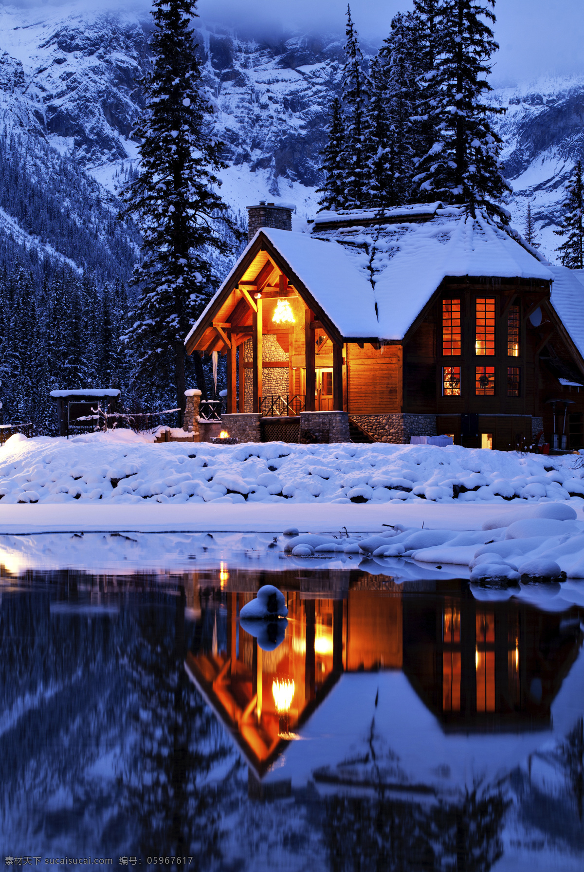冬天景观摄影 房子 建筑 大树 植物 冬天 冬季 景观 底纹背景 圣诞节 雪景 雪地 自然风景 自然景观 黑色