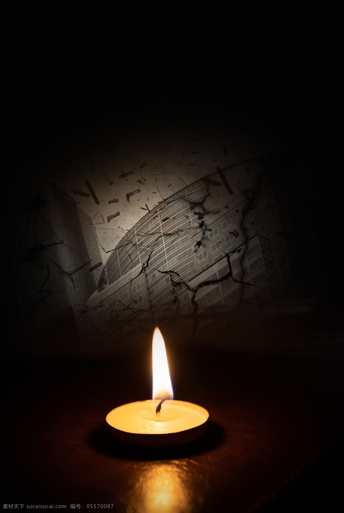 简约 大气 自然灾害 祈祷 平安 背景 蜡烛 祈福 黑色背景 海报 蜡烛祈福 希望 思念