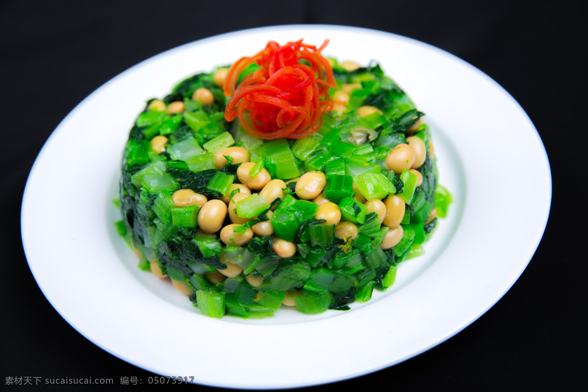 菜心黄豆 黄豆 菜心 菜心拌黄豆 凉菜 黄豆菜心 餐饮美食 传统美食