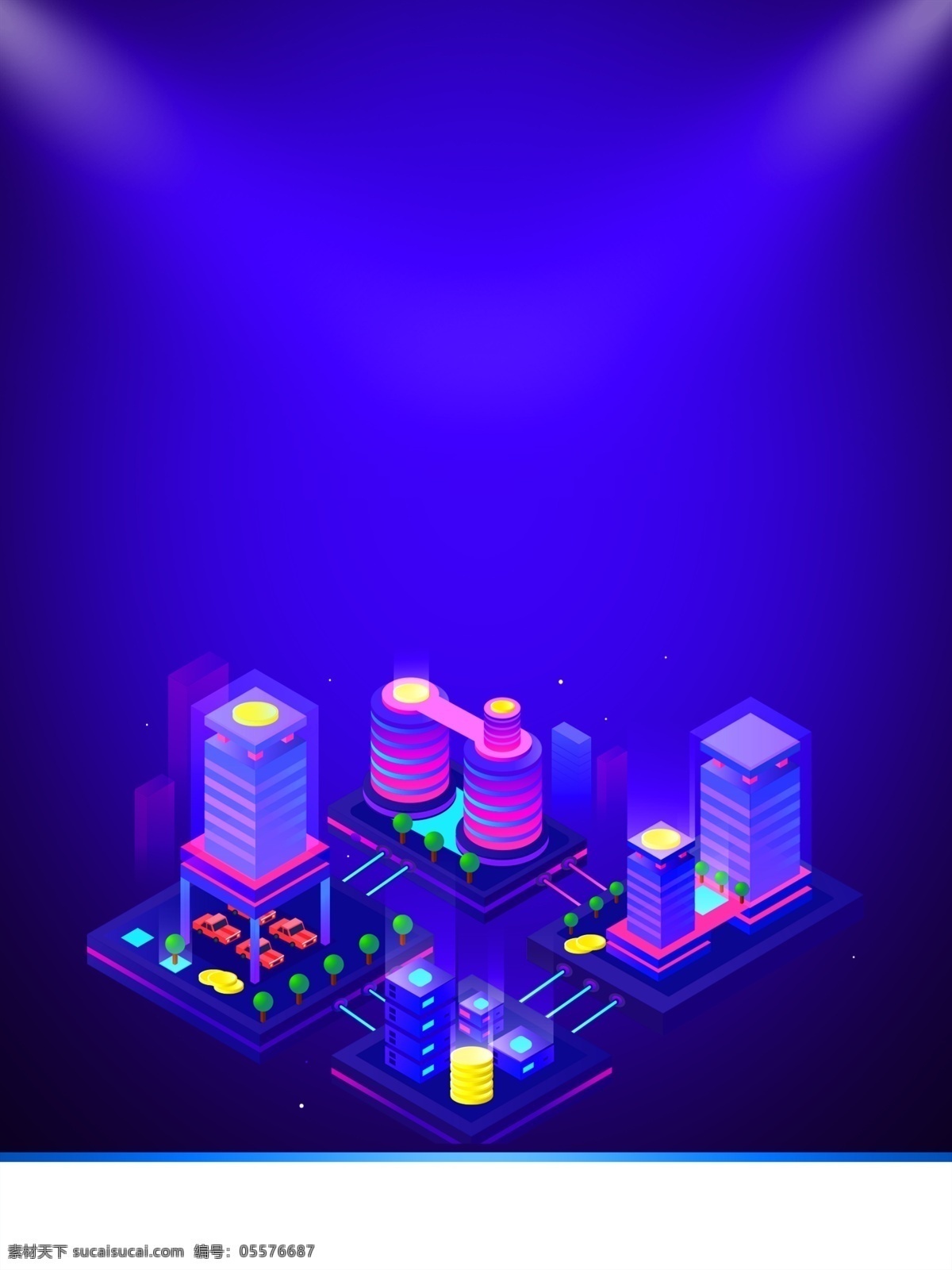 渐变 紫色 立体 建筑 智能 科技 背景 商务 背景素材 广告背景 广告背景素材 立体城市
