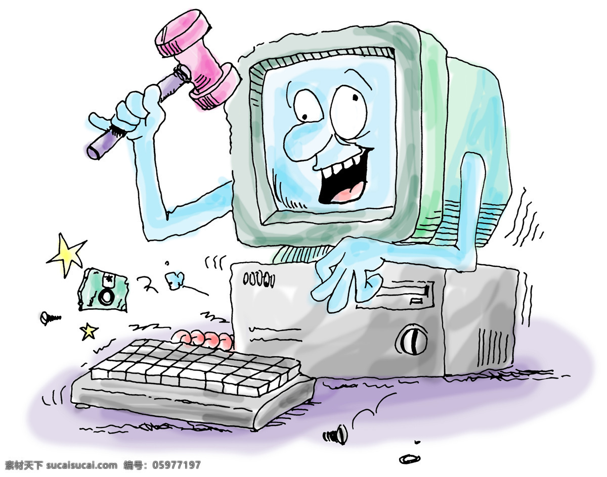 Computer Cartoon Images Download - Foto Kolekcija