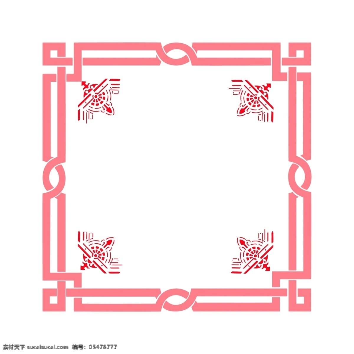 红色 喜庆 创意 方形 边框 元素 红色花纹 中国风 花纹 花边 装饰 唯美 相框 传统边框 古风 新年边框 边框设计 文本框