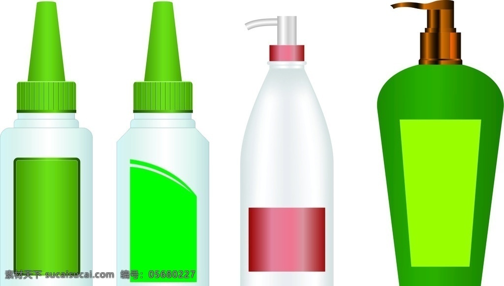 洗发水瓶子 沐浴露瓶子 矢量 油瓶 生活百科 生活用品