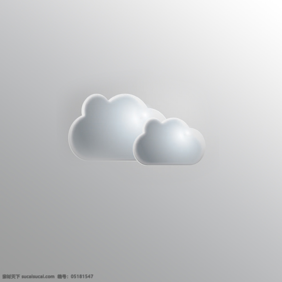 质感云朵 云 乌云 云朵图标 光源云朵 其他模板 网页模板 源文件