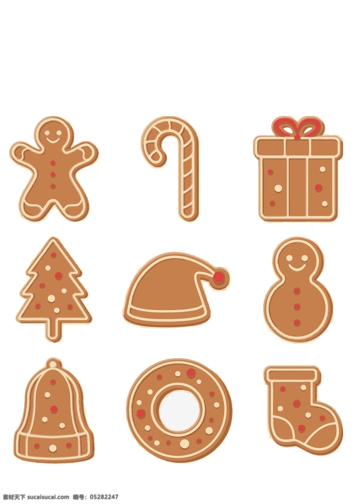 圣诞姜饼图片 可爱 卡通 姜饼人 圣诞 节 姜饼 圣诞树 饼干 拐杖 礼物 礼物盒 圣诞帽 帽子 雪人 圣诞袜 袜子 甜甜圈 铃铛