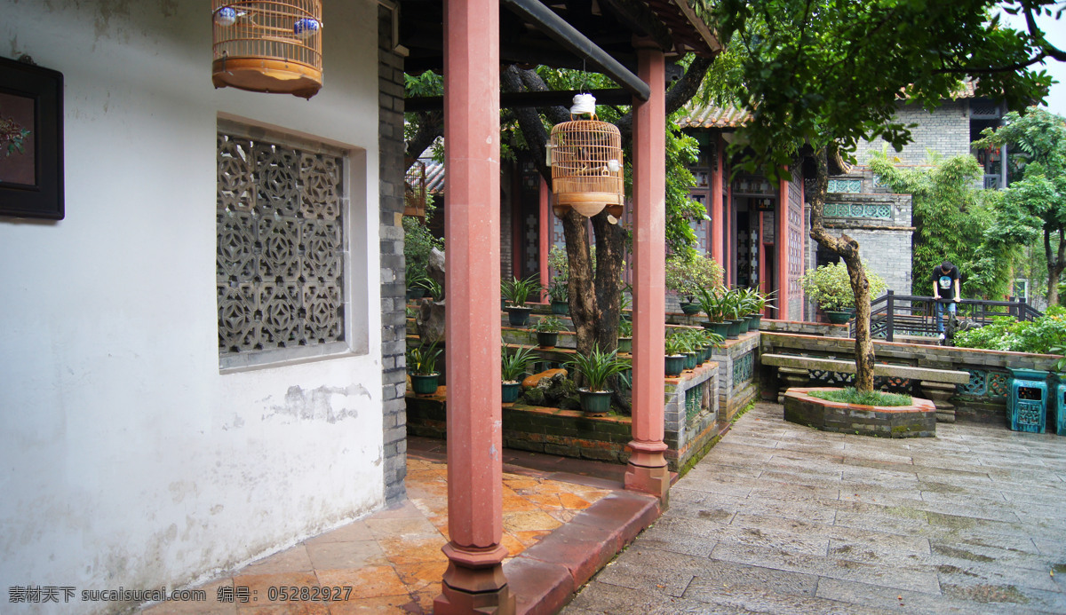 古建 古建筑 建筑园林 园林 园林建筑 院落 柱子 可园展览馆 可园 岭南 岭南风格 四大名园 装饰素材 展示设计