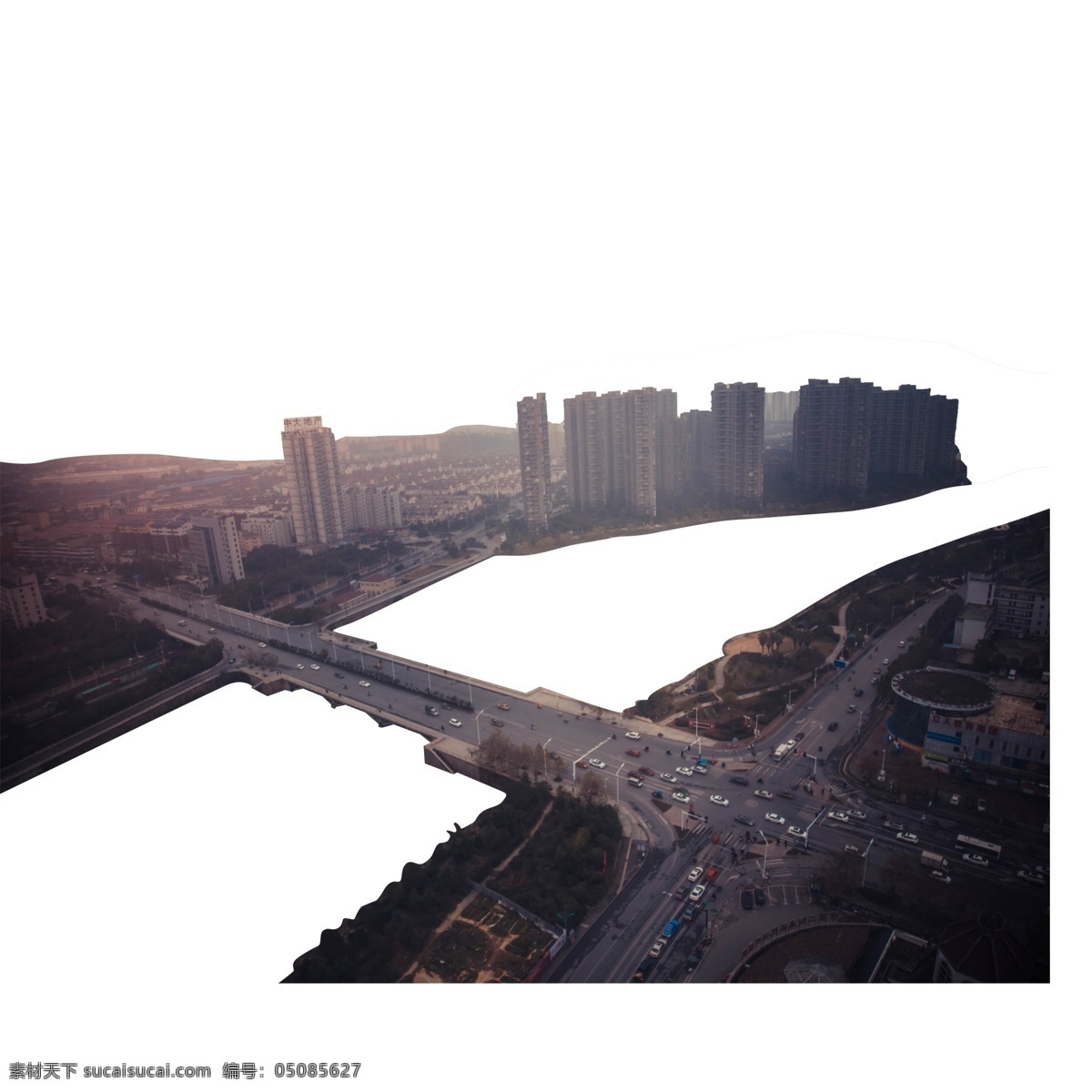灰色 创意 城市 建筑 风景 元素 装饰 夜色 商务 道路 光泽 交通