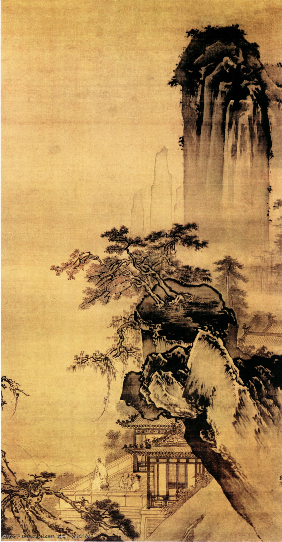 月下 吹箫 图 古代 古代人物 古典 古画 国画 绘画 名画 山水画 书法 书画 月下吹箫图 国画古画 水墨画 文化艺术 家居装饰素材 山水风景画