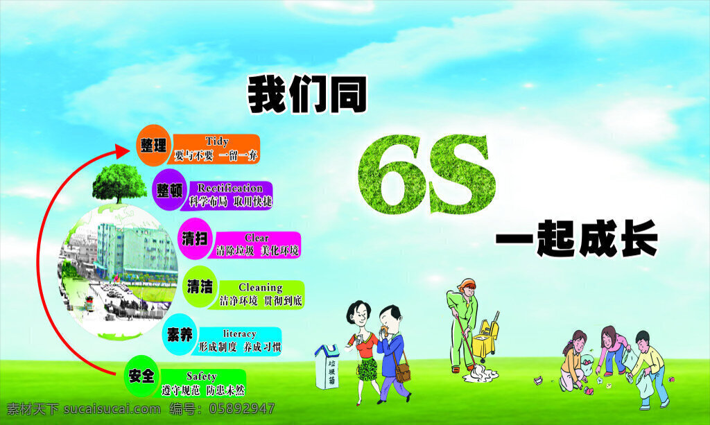 6s形象 海报 6s 形象 绿色 青色 天蓝色