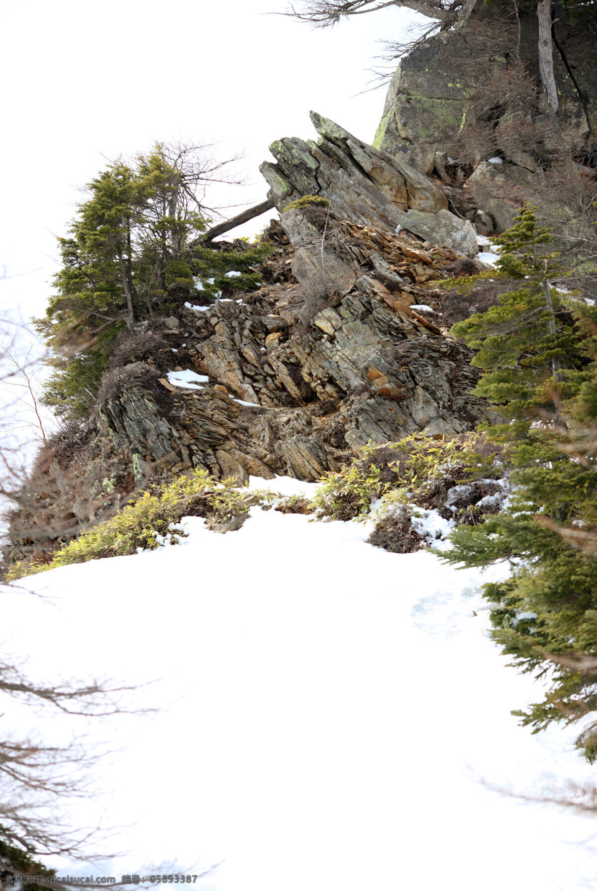 乱石岗 雪山 石头 石头山 群山 山峦 山顶 山路 白茫茫 高清 山水风景 自然景观