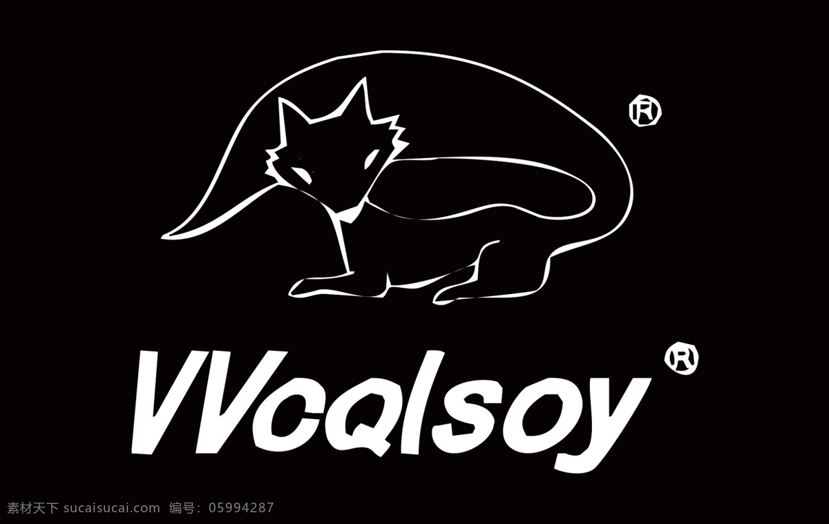 金狐狸标志 韩国金狐狸 vv cqlsoy 标志设计 广告设计模板 源文件