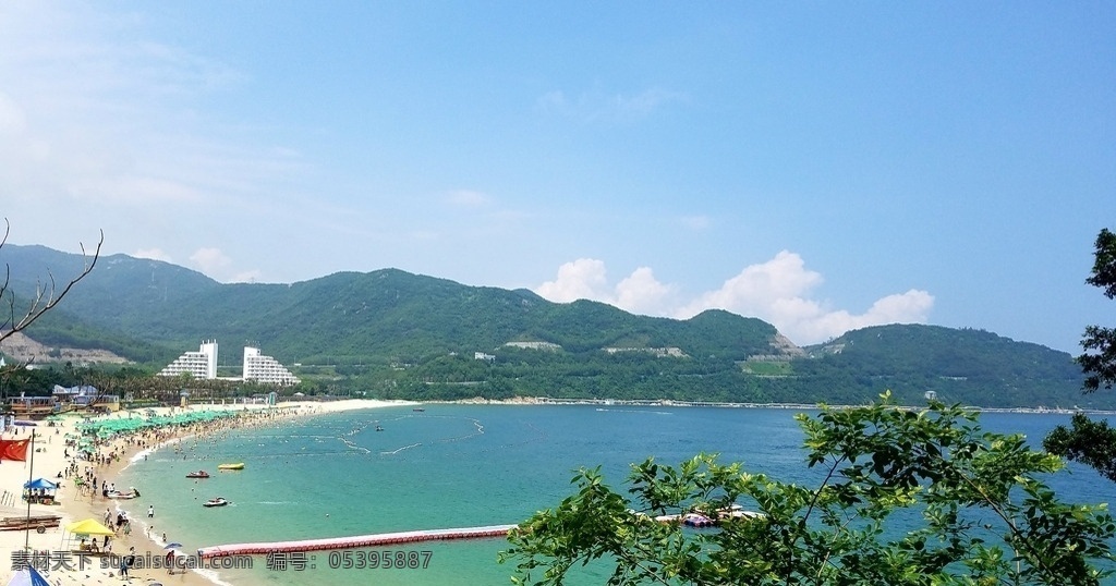 深圳 小梅沙 海滨浴场 度假 碧海蓝天 游玩 旅游摄影 国内旅游