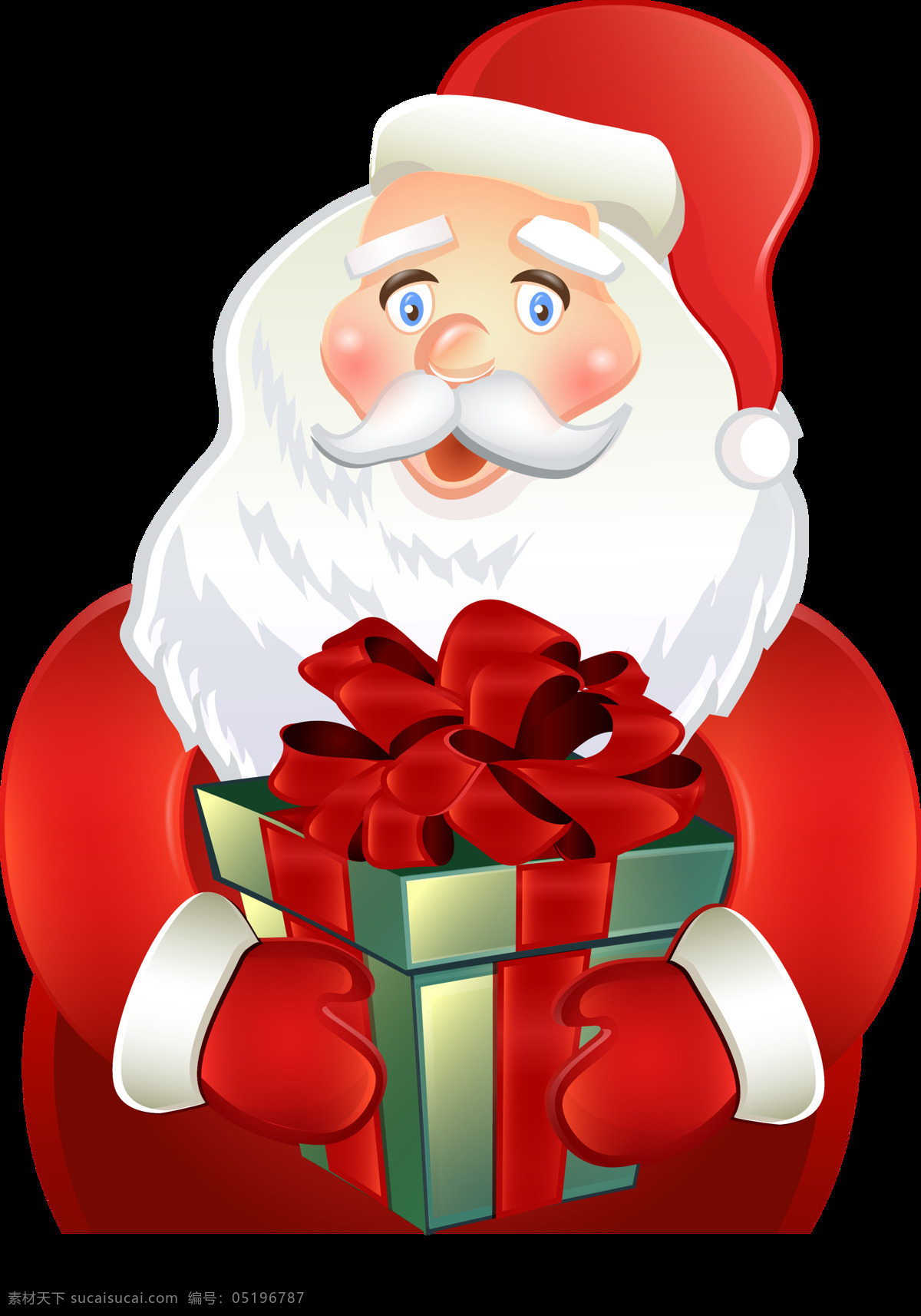 圣诞老人 送礼 物 元素 png元素 白胡子 儿童 红色 老人 礼品 免抠元素 圣诞 透明素材 烟囱