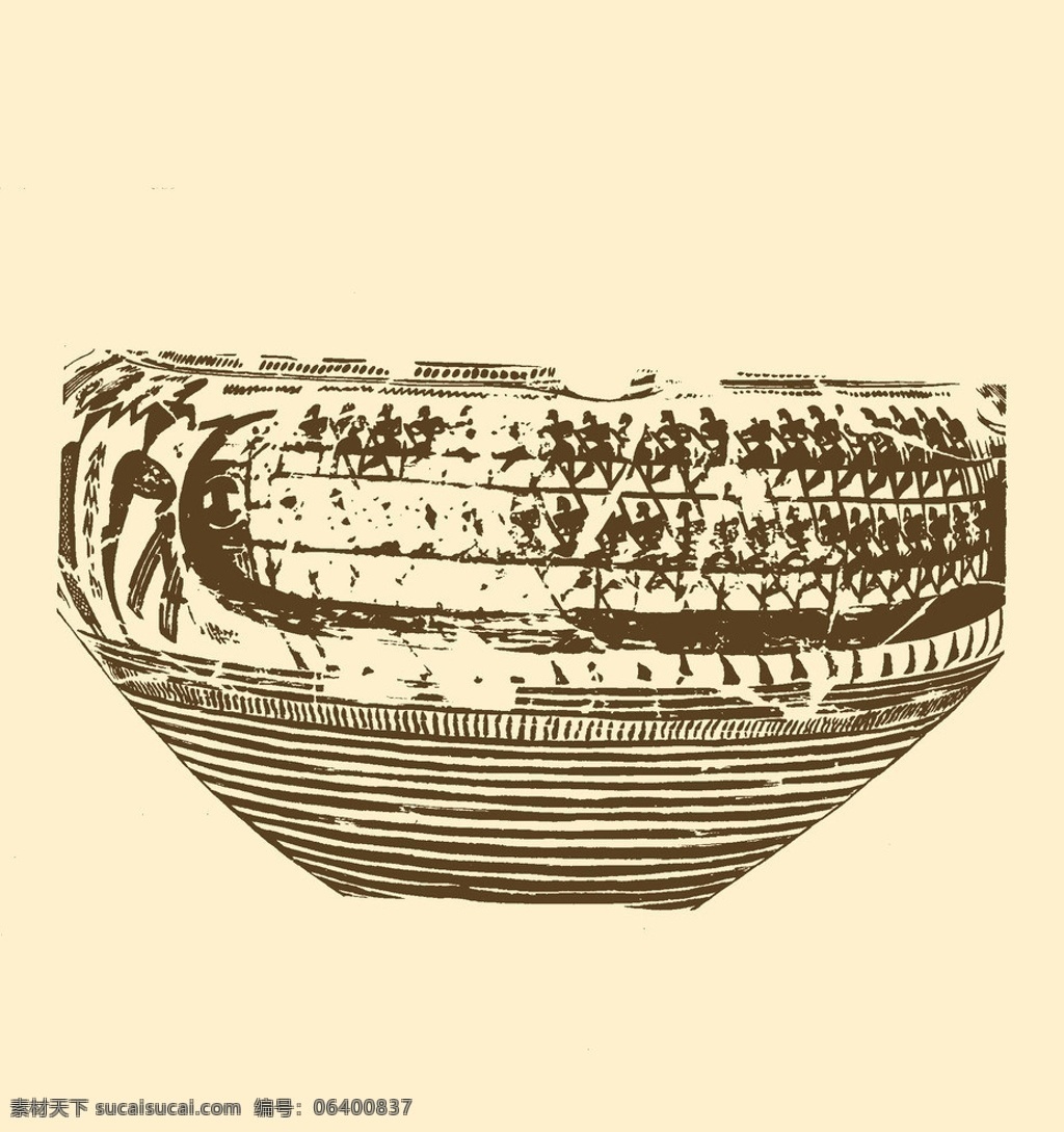 几何形 风格 陶罐 希腊瓶画 希腊 瓶画 装饰画 陶器 红绘式 黑绘式 美术 陶瓷 古典 分层 源文件