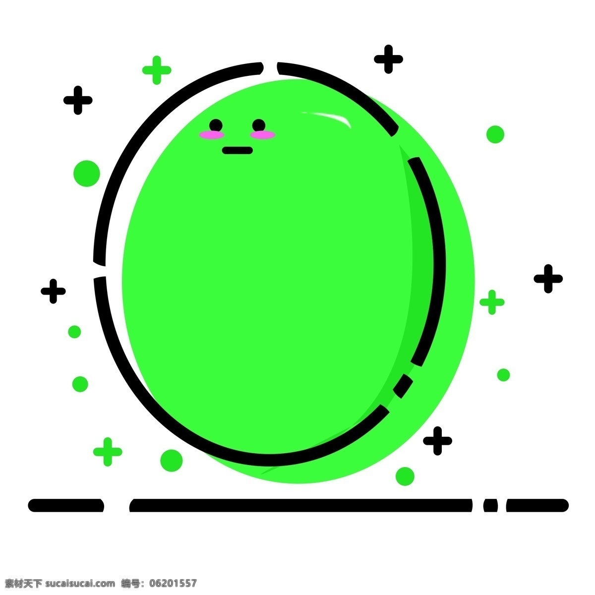 绿色 meb 装饰 纹理 边框 商用 纹理边框 简约 卡通 表情包 风格 可商用